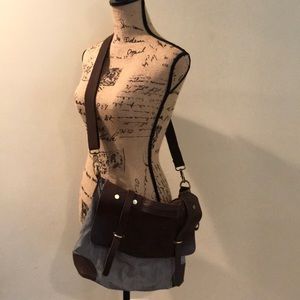 Anthropology messenger cross body bag